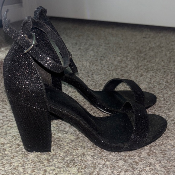 Elegant Black Ankle Strap Heels - Picture 2 of 6